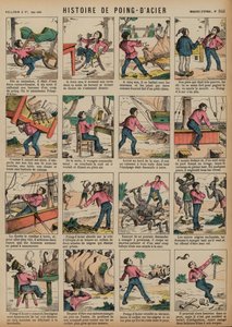 鋼鉄の拳の物語（彩色済み彫刻