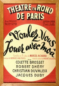 パリのサークル内の劇場で行われたマルセル・アシャールの演劇「Want to play with moâ? 作： French School