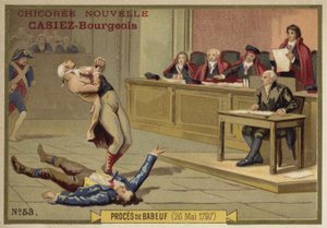 Gracchus Babeufの裁判、パリ、フランス革命、1797年5月26日 作： French School
