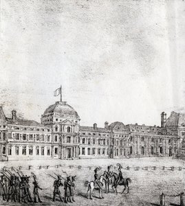 チュイルリー - "Alphabet Picturesque des Monumens de Paris" c.1840 (carving)