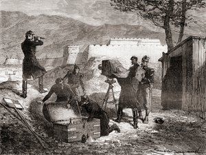 19世紀のフランス軍による写真の使用、レメルヴェイユドラサイエンス発行、1870年頃 作： French School
