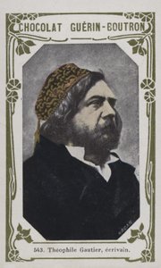 Theophile Gautier、ecrivain（カラー写真） 作： French School