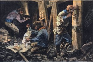 アメリカで3人の鉱山労働者が生き埋めにされた。 作： French School