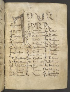 ティロニア手稿、MS 37518 f.27r、パリ、サンジェルマン・デ・プレ 作： French School