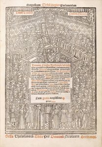 トゥールーズ議会を示すタイトルページ、1515年 作： French School