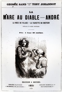 1851年にトニージョハノットが描いたジョージサンドのデビルズプールのタイトルページ 作： French School