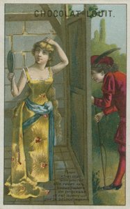 魅了するために、彼女は王女の美しい服を着ています