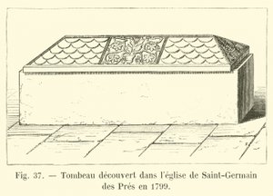 1799年にサンジェルマンデプレ教会で発見された墓 作： French School