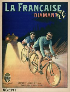 1911年のツール・ド・フランスのサイクリング・ポスター 作： French School