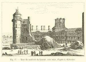 シルベストル後の1650年頃のルーブル北東ツアー 作： French School