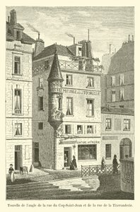 rue du Coq-Saint-Jeanとrue de la Tixeranderieの角の砲塔 作： French School