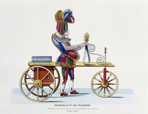第一帝政期の玩具。ポリシネルとそのベロシペード 作： French School