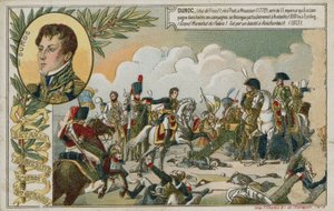 オーステルリッツの戦いを描いた画像付きのトレードカード 作： French School
