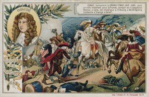 ロクロイの戦いを描いた画像付きのトレードカード 作： French School