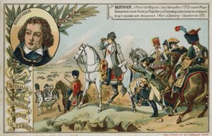 ワグラムの戦いを描いた画像付きのトレードカード 作： French School