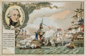 船Vengeur du Peupleを描いた画像付きのトレードカード