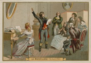 Rouget de Lisleをイメージしたトレードカード 作： French School
