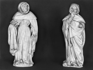ドゥックジャンドベリー（1340-1416）c.1450-53（アラバスター）の墓からの2人の喪 作： French School