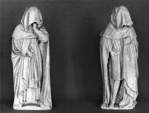 ドゥックジャンドベリー（1340-1416）c.1450-53（アラバスター）の墓からの2人の喪 作： French School