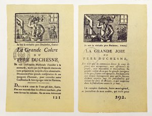 ペレ・デュシェン作のラ・グランデ・コレールの2ページ、1792 作： French School