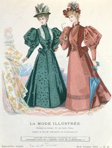 La ModeIllustrée、1895年の2人の女性 作： French School