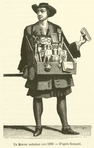 1680年頃の旅行中のメルシエ(彫刻) 作： French School