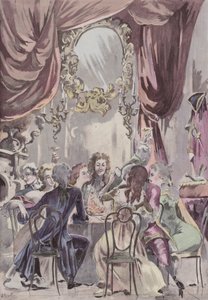 パレロイヤルでのリージェントの晩餐 作： French School