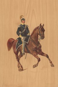 馬に乗った正体不明の兵士 作： French School