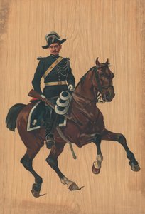 馬に乗った正体不明の兵士 作： French School