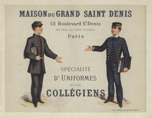フランスの大学の制服、Maison du Grand Saint Dennisの広告 作： French School