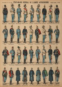 オーストリア・ハンガリー帝国軍の軍服（カラー図版 作： French School