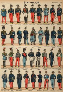 フランス軍のユニフォーム（カラー図版 作： French School