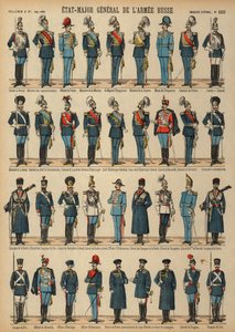 ロシア軍の軍服（カラー図版 作： French School