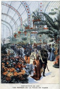 1900年のパリ万国博覧会：園芸館の温室 - 「Le Petit Parisien」にて