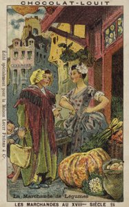 野菜売り、18世紀 作： French School