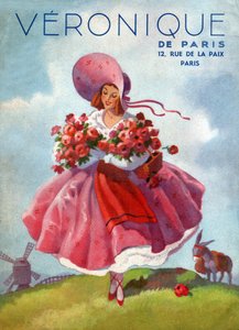 ヴェロニクのドレス。 （イラスト、1920年頃） 作： French School