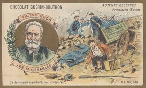 ヴィクトル・ユーゴー（1802-1885）、フランスの詩人、劇作家、作家、小説家、「レ・ミゼラブル」の著者、小説（1862） 作： French School