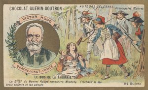 ヴィクトル・ユーゴー（1802-1885）フランスの詩人、劇作家、作家、小説家、小説「九十三間堂」の作者（1874年 作： French School