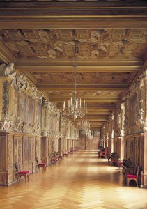 フランシス1世ギャラリー、1530年から40年までの長さを見る 作： French School