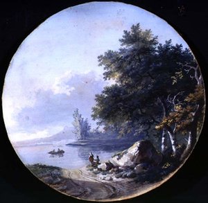 湖の風景 作： French School