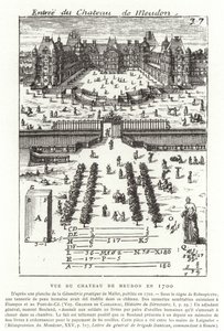 1700年のシャトードムドンの眺め 作： French School