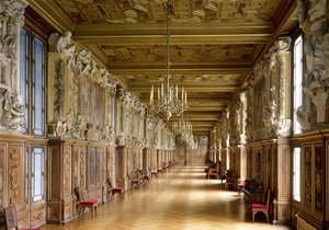 ギャラリーフランソワ1世の眺め、1528年〜40年 作： French School