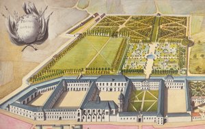 プリタニーインペリアル、以前はラフレッシュのイエズス会大学、1810年頃（WC）の眺め 作： French School
