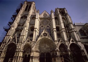 14〜16世紀の西側ファサードの眺め（詳細は94674を参照） 作： French School