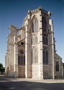 1260-1320年に建てられた教会のシボレーの眺め 作： French School
