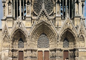 13〜14世紀のファサードの眺め 作： French School