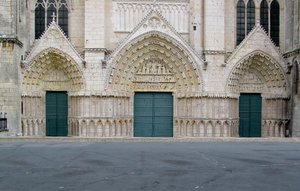 西のファサードの眺め 作： French School