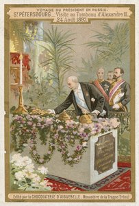 1897年8月24日、フランスのフェリックスフォール大統領がロシアを訪問