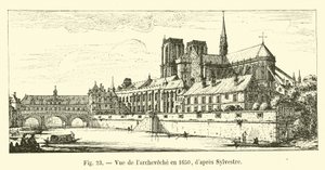 シルベストル後の1650年の大司教の眺め 作： French School