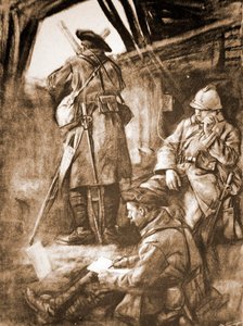 第一次世界大戦 西部戦線のフランス軍観測所 作： French School